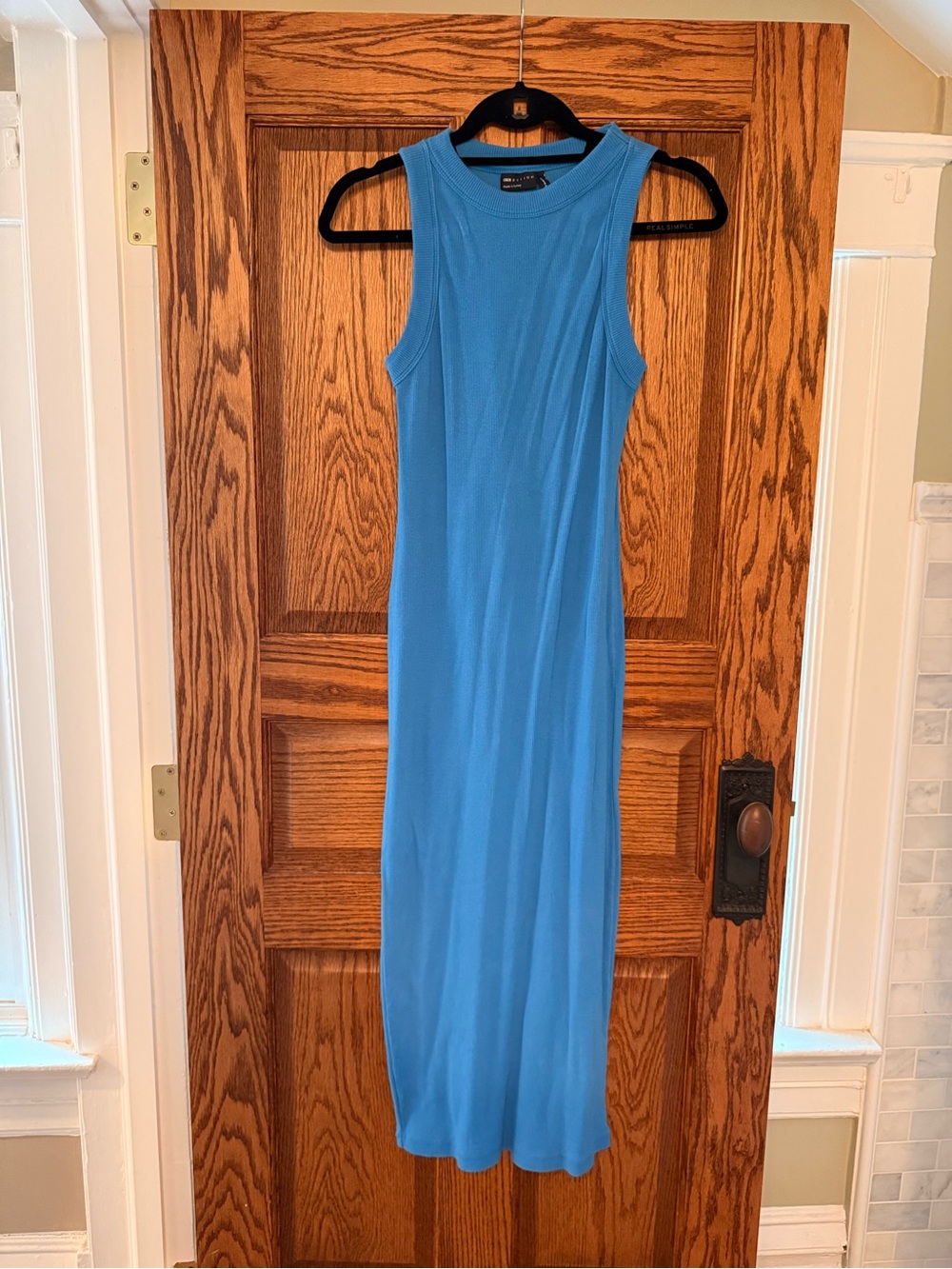 ASOS Blue Sleeveless Midi Dress, size 8